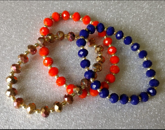 Set: Bronce, Naranja y Azul marino
