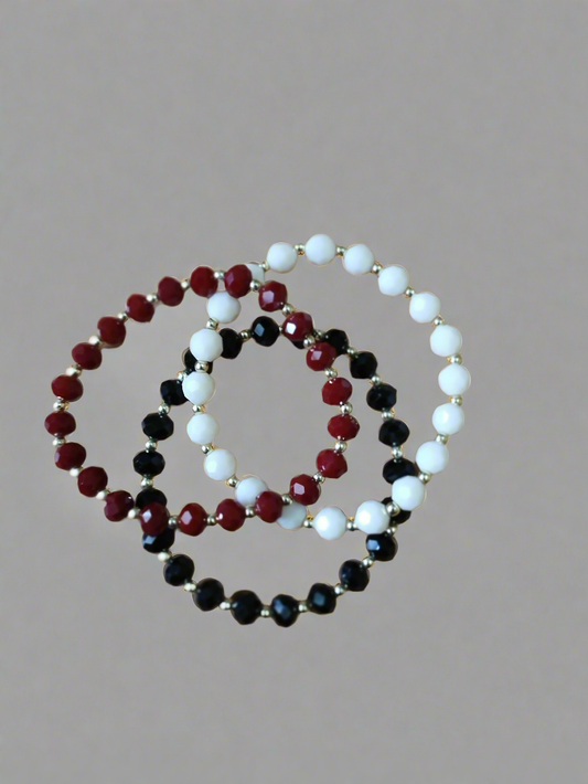 Set: Negro, blanco y rojo